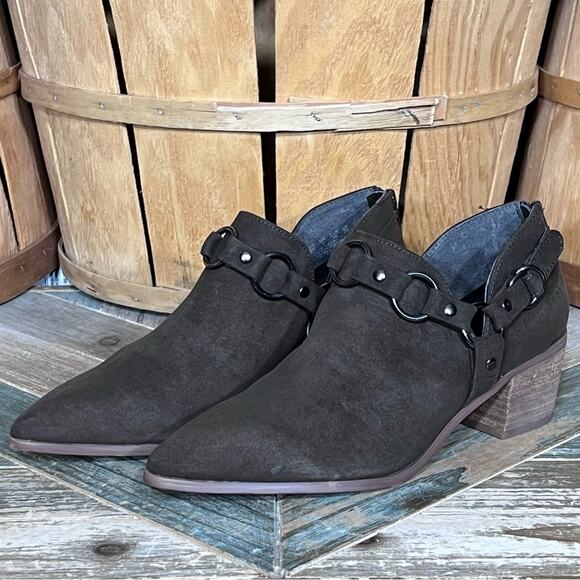 Carlos by Carlos Santana Pointer Harness Brown Faux Suede Zip Ankle Boot Women 8 - Picture 3 of 12
